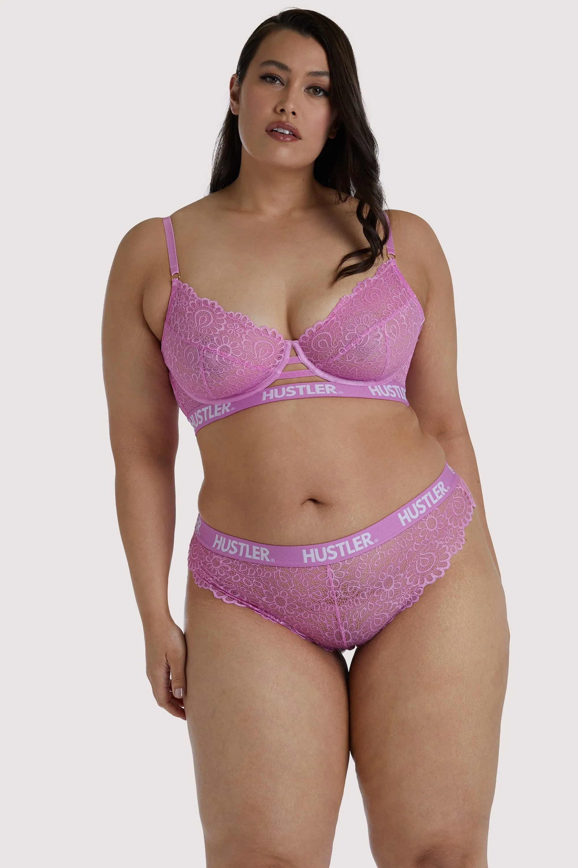 Branded Pink Curve Lace Bra