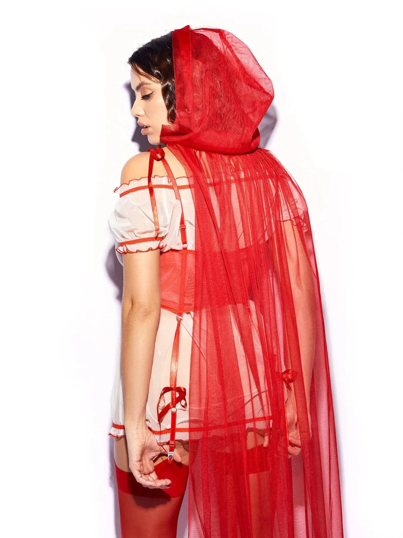 ROLE-PLAYING LINGERIE SET RED RIDING HOOD