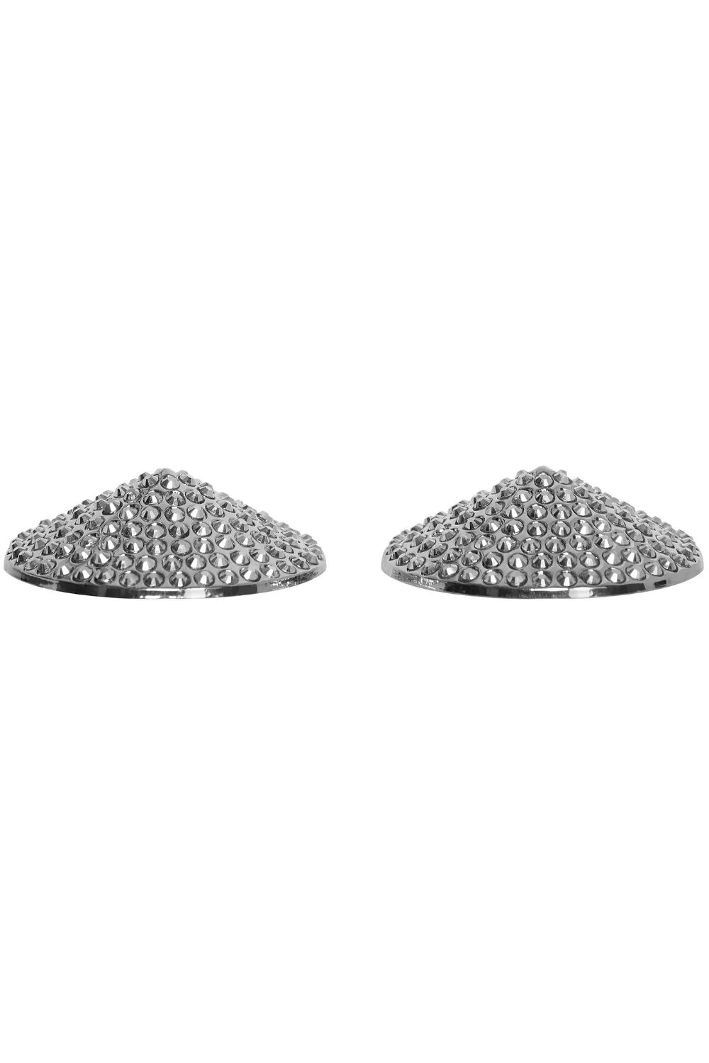 Silver Rhinestone Nipple Pasties